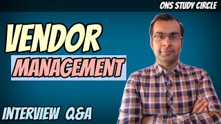 Vendor Management Interview Questions And Answers [upl. by Arais6]