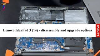 Lenovo IdeaPad 3 14  disassembly and upgrade options [upl. by Elleirb]