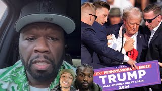 50 Cent Meek Mill amp Rappers REACT To Donald Trump SHOOTING In ASSASSINATION Attempt “HE [upl. by Duky140]