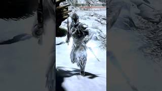 ebony Warrior encounter skyrim ‎Gamersworld shorts ⚔️🛡️ [upl. by Motteo]