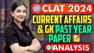 CLAT 2024  Current affairs amp GK Past Year Paper Analysis  Unacademy CLAT  CLAT  clat clat2024 [upl. by Pantin]