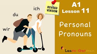 Deutsch lernen und üben Nominativ Akkusativ oder Dativ  Personalpronomen  learn German practise [upl. by Rosenberger]