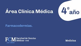 Área Clínica Médica  4º año Farmacodermias [upl. by Steele947]