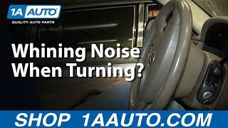 Whining or Squealing Noise When Turning Car Truck or SUV Steering Wheel [upl. by Eleonore274]