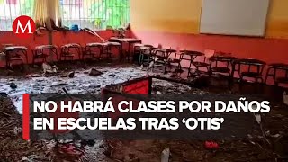 Extienden suspensión de clases en Guerrero tras daños por paso de Otis [upl. by Aneehc]