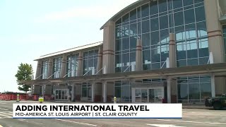 MidAmerica St Louis cuts ribbon on 34 million terminal expansion preps for international fligh [upl. by Lawford5]