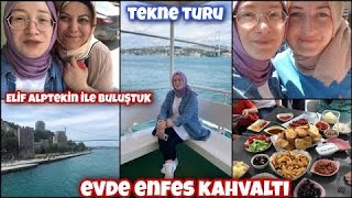 Kuzenimde enfes kahvaltı👍 pasaportum başıma bela oldu😏Elif Alptekin’le ile buluştuk 👍Ortaköy vlog [upl. by Marilla]