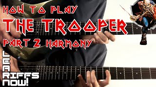 THE TROOPER Guitar Lesson With Tabs  Harmony Iron Maiden Part 26 [upl. by Medarda968]