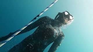 Auckland Freediving Club 25m and 30m dives in Hauaraki Gulf [upl. by Iliam]