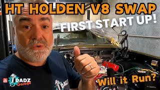 HT Holden V8 Swap First Start up [upl. by Yarw42]