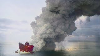 Hunga Tonga Volcano Eruption Update The Island and its Volcano are Gone [upl. by Nolyad]