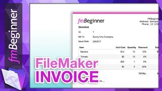 FileMaker Invoice Example [upl. by Gnouhk134]