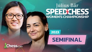 Julius Baer Womens Chess Championship 2023 Semifinal  Hou Yifan v Kosteniuk Former Champs Clash [upl. by Herates]