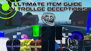 Complete Trollge Deceptions Item Guide 🛠️  Unobtainables amp Staff Items Included [upl. by Ymia]