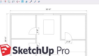 How to Make Floor Plans in Sketchup Pro [upl. by Eenafit176]