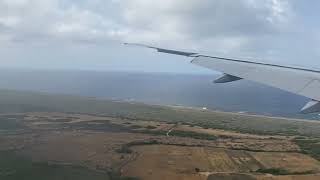 KLM735 landing 777300er Amsterdam to Curaçao Hato Airport [upl. by Hsihsa154]