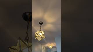 Unique Pendant Moravian Star Foyer Light Review [upl. by Nolte148]