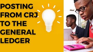 How to post from CRJ to the general ledger [upl. by Nivrag]