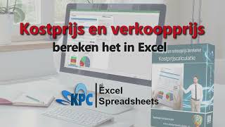 Kostprijs en verkoopprijs  bereken het in Excel ✅ [upl. by Ina]