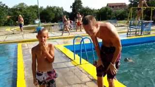 Skakanje u bazen Ada Breza  Jumping into the pool Ada Breza Challenge Best Fails [upl. by Cailly227]