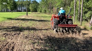 How to Use a Disc Harrow With a Compact Tractor [upl. by Cardie]