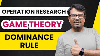 Game Theory  Game Theory Dominance Rule  Operation Research [upl. by Ahsoym247]