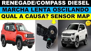 Jeep Renegade diesel oscilando a marcha lenta sensor map Compass Toro diesel 20 multijet [upl. by Theurich]