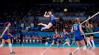 TOP 50 Best Womens Volleyball Spikes  3rd Meter Spikes  Powerful Spikes [upl. by Asselam]