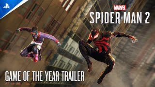 Marvel’s SpiderMan 2  Game of the Year Trailer I PS5 Games [upl. by Armanda]