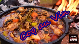 Coq au Vin  Chicken Braised with Bacon Mushrooms amp Red Wine [upl. by Ardith364]