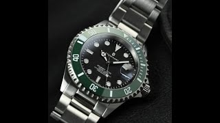 Steinhart Ocean One 39 Green Ceramic Starbucks Homage 4K Watch Review [upl. by Dnaletak]