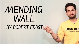 Mending Wall by Robert Frost in Hindi [upl. by Royd38]