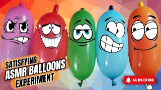 Satisfying Balloon Rubbing Sound Effect Video for Stress Relief  Making Slime With Funny Balloons [upl. by Cychosz925]