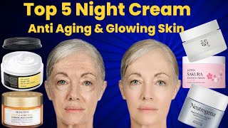 Best Anti Aging Glowing Skin Night Cream Top 5 night cream for glowing skin Night Creamskincare [upl. by Anitnatsnok]