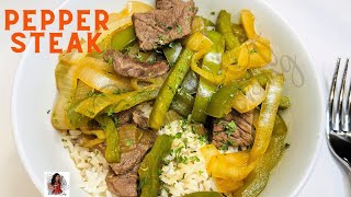 Slow Cooker Pepper Steak with Onions 🧅🥩 Better than takeout [upl. by Watson694]