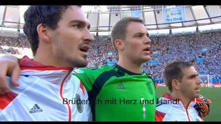 National Anthem of Germany FINAL 2014 with Subtitles [upl. by Candace]