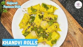 Easiest Way to Make “Khandvi Rolls” Gujarat Famous Khandvi Recipe [upl. by Neetsirk845]