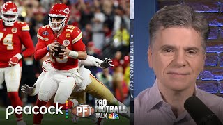 Chiefs overcome bad spot in Super Bowl LVIII gametying drive  Pro Football Talk  NFL on NBC [upl. by Ekenna]