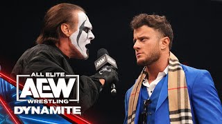 Sting says showtime is just getting started for Darby Allin  AEW Dynamite 41223 [upl. by Aelem]