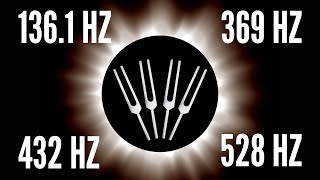 Aligning with the Solar Eclipse 🌞 1361 Hz  369 Hz  432 Hz 528 Hz Tuning Forks 🌚 [upl. by Doubler207]