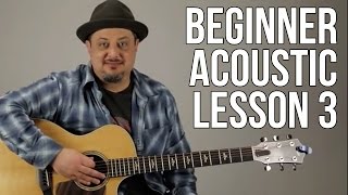 Beginner Acoustic Guitar Lesson 3  The G Major Chord [upl. by Purington]