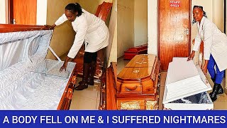 TALES OF THE MORGUE Filinda Narrates How She Suffered Nightmares After A Body Fell On Her [upl. by Yeclehc]