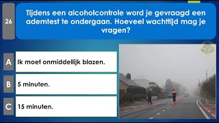 rijbewijs theorie examen belgie 2024  Alcohol en afleiding [upl. by Ayahsal876]