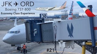 TRIP REPORT  American Airlines  New York to Chicago  Boeing 737800  Economy Class Experience [upl. by Beverlie]