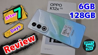 Oppo K12x 5G After 7 Days Review ⚡⚡ [upl. by Caffrey]