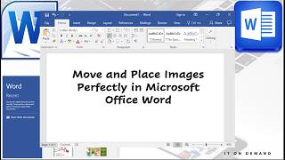 How to move and place images perfectly in MS Word Microsoft [upl. by Itsym]