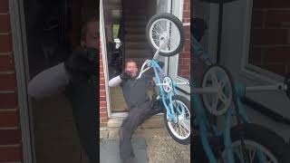 Bmx massive fail crash down the steps 360 bike flip bmx skatepark bmxfails bmxstunt stunt [upl. by Nomaid]