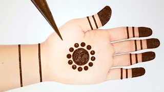 Easy Simple dotted mehndi trick  Stylish Mehndi designs for hands  Gol tikki mehandi design [upl. by Monah182]