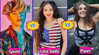 Gavin Magnus vs Lala Sadii vs Piper Rockelle Lifestyle Comparison 2024 [upl. by Hanus]