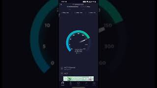 ACT fibernet 150 Mbps Speed test [upl. by Shane232]